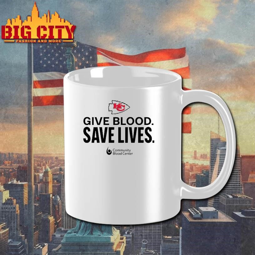 Kansas City Chiefs Give Blood Save Lives Shirt