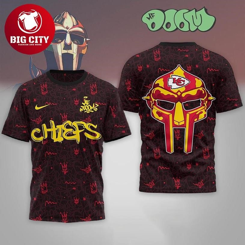 Kansas City Chiefs MF Doom Tribute Tour 2026 Two Sided Shirt