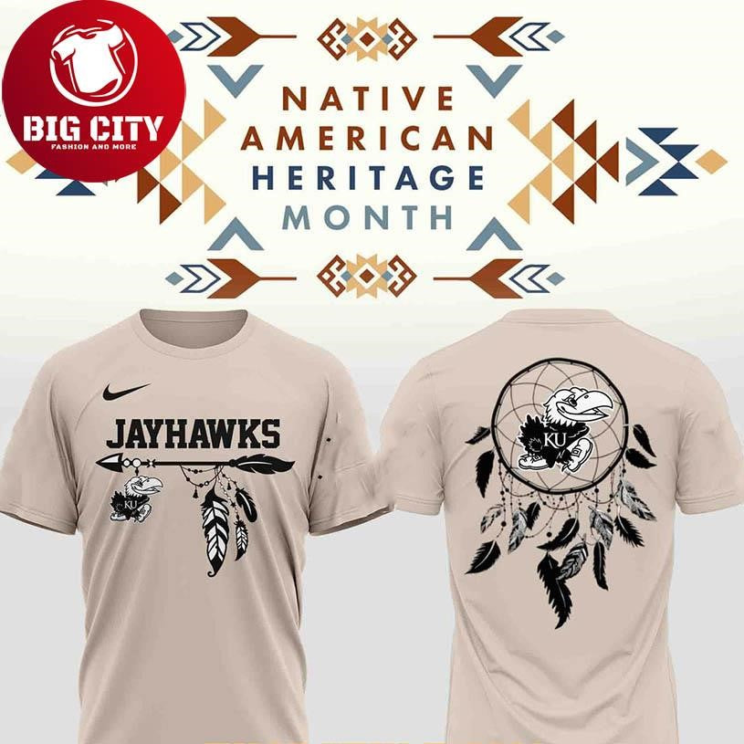 Kansas Jayhawks Native American Heritage The Root The Pride 2025 Two Sided Shirt