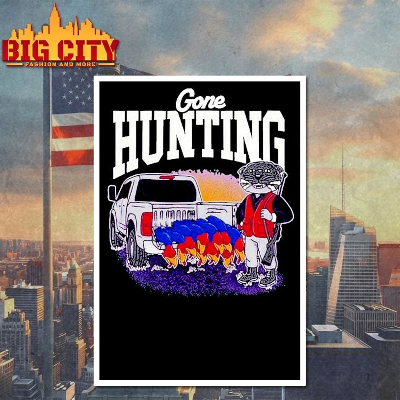 Kansas State Wildcats Gone Hunting Kansas Jayhawks Mascot shirt