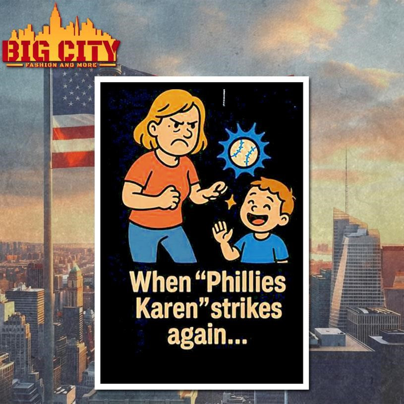 Karen Baseball Meme Funny Viral Stadium Moment Cartoon Design Shirt