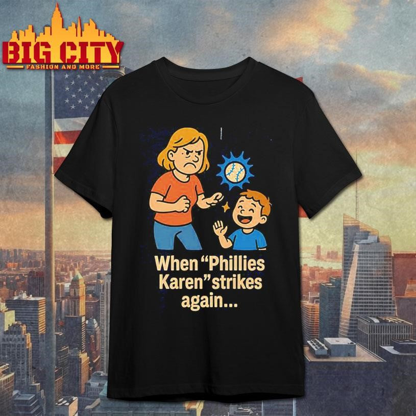 Karen Baseball Meme Funny Viral Stadium Moment Cartoon Design Shirt