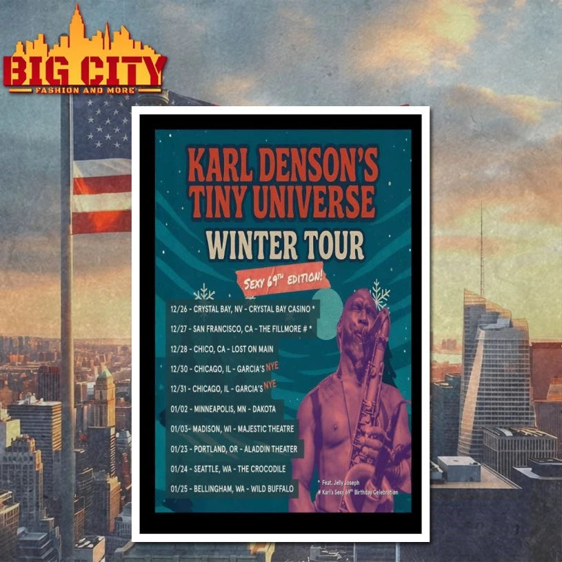 Karl Denson 2026 Winter Tour Poster shirt