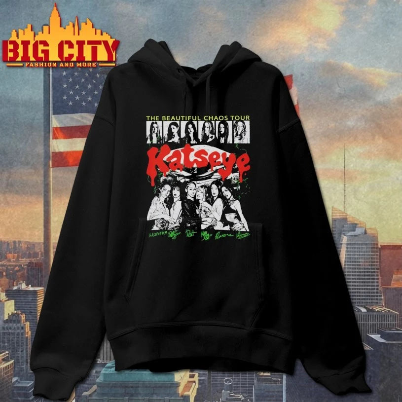 Katseye The Beautiful Chaos Tour signatures Shirt