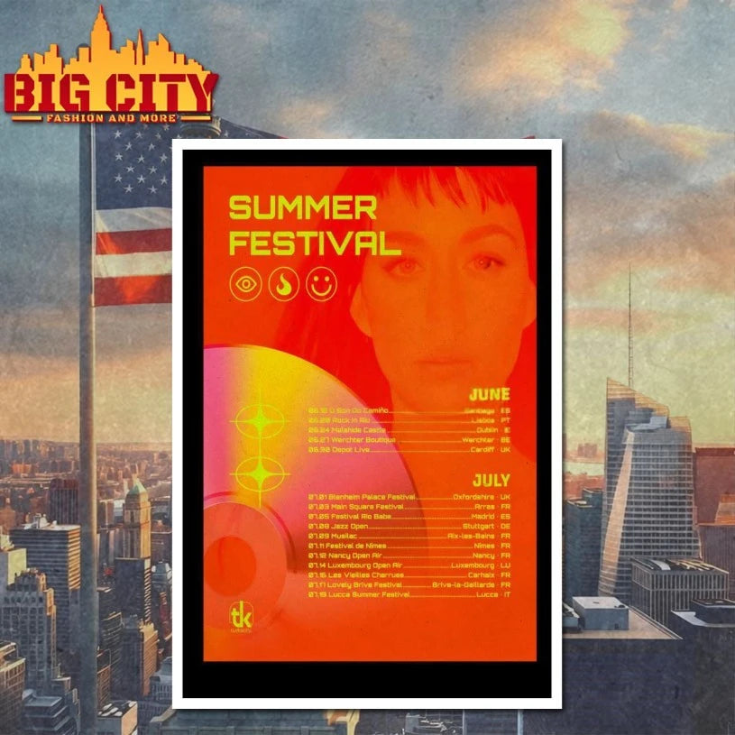 Katy Perry Summer 2026 Tour Poster shirt