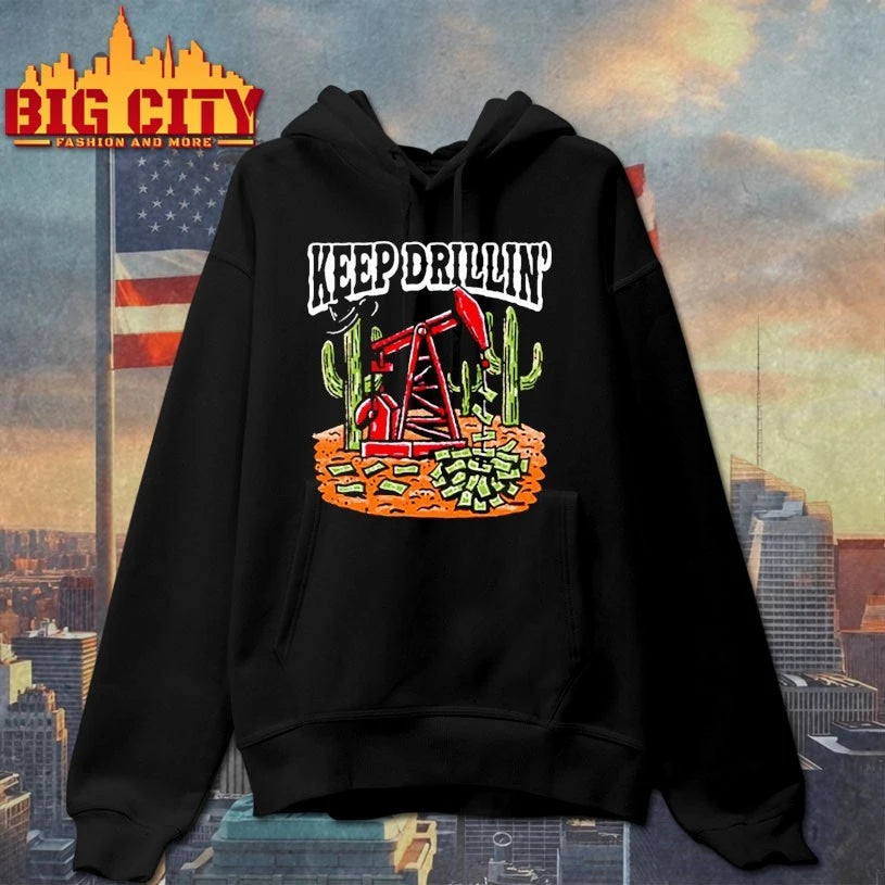 Keep Drillin’ Pocket from Barstool U graphic shirt
