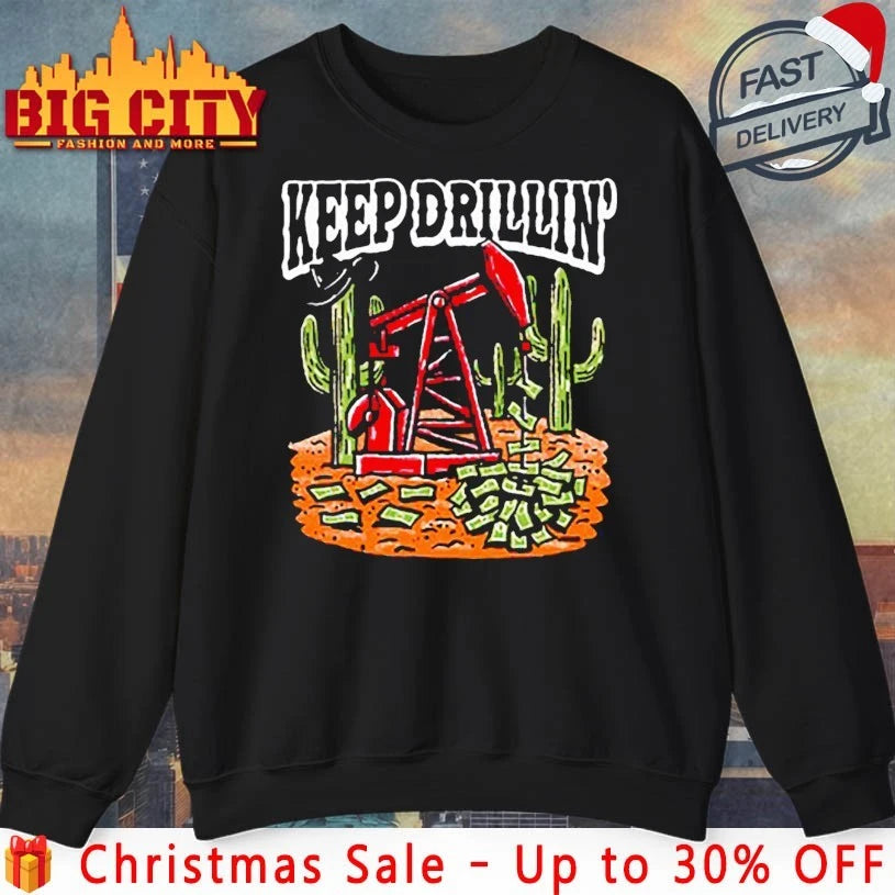 Keep Drillin’ Pocket from Barstool U graphic shirt