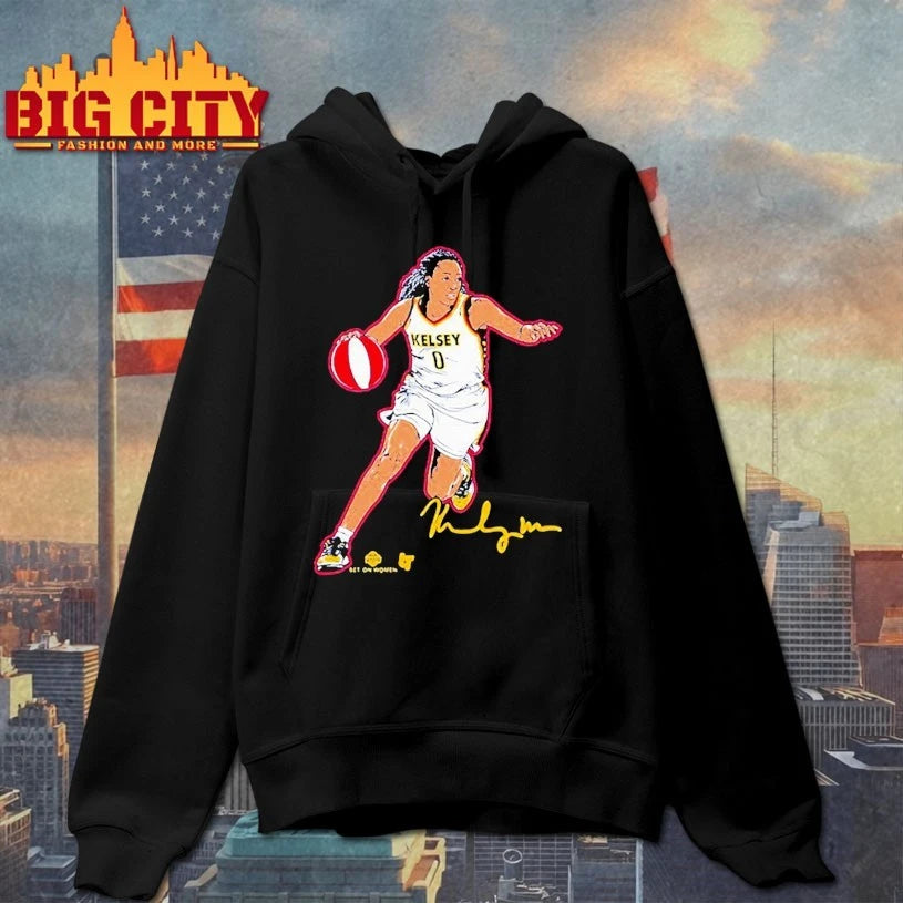 Kelsey Mitchell Superstar Pose Indiana Fever signature shirts