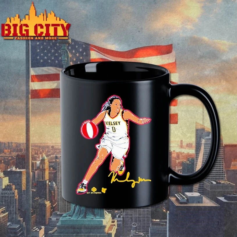 Kelsey Mitchell Superstar Pose Indiana Fever signature shirts