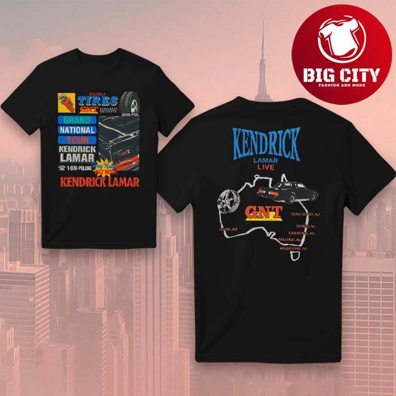 Kendrick Lamar Melbourne Show Two Sided Shirt