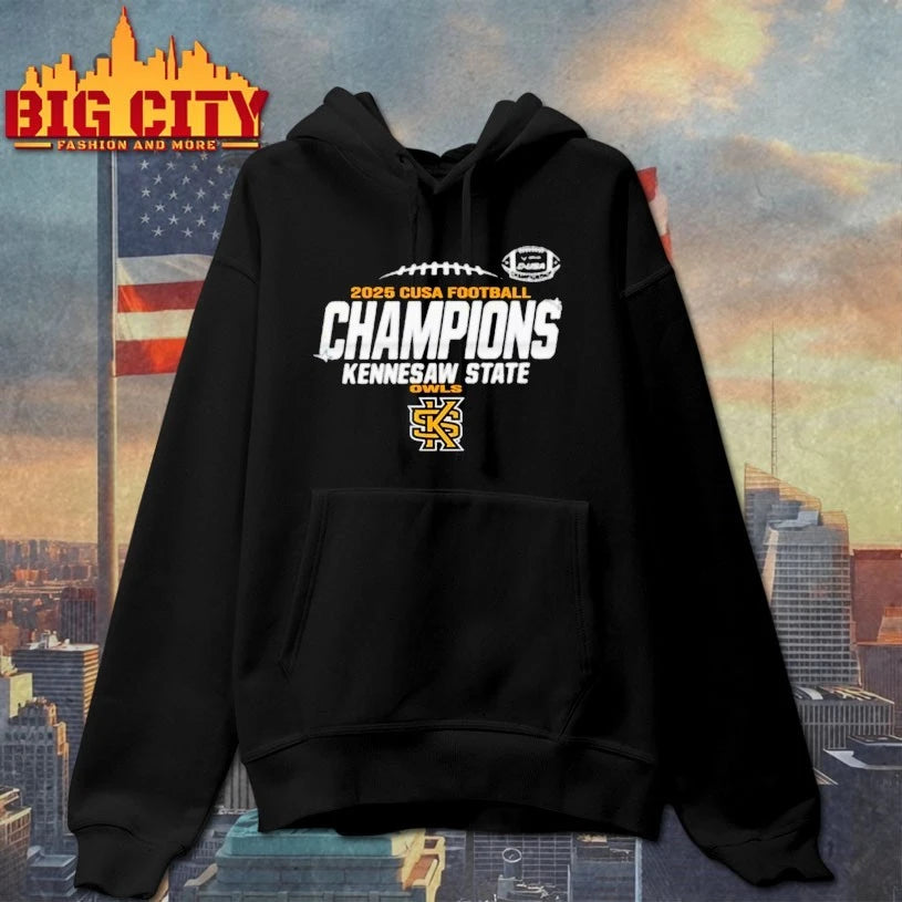 Kennesaw State Owls 2025 CUSA Football Champions shirt