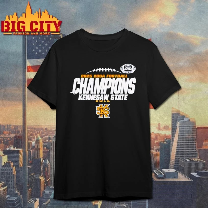 Kennesaw State Owls CUSA Championship 2025 Football Locker Room Shirt
