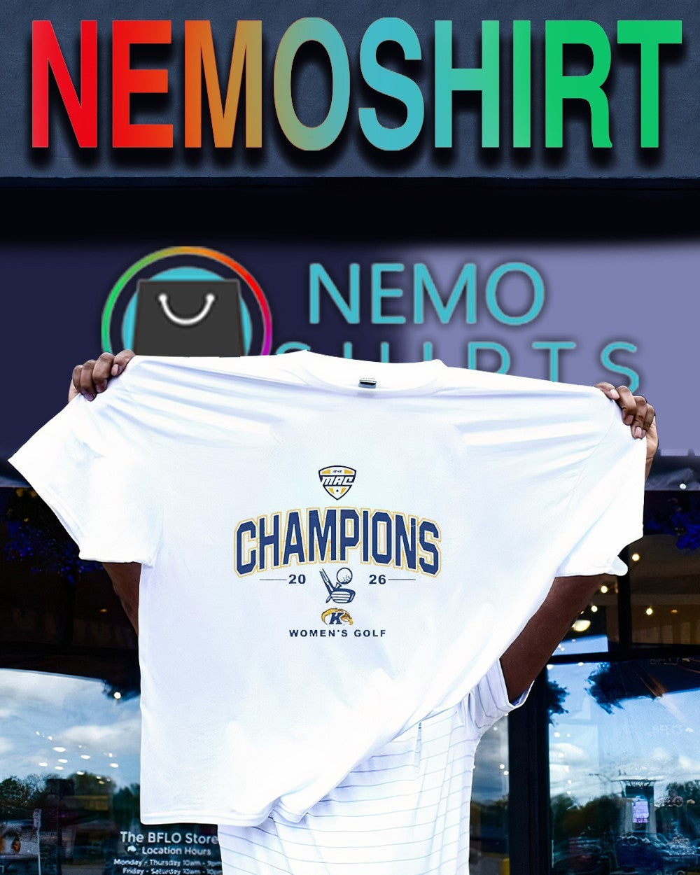 Kent State Golden Flashes 2026 MAC women’s golf Champions shirt