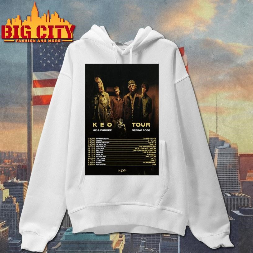 Keo Band UK and Europe Spring 2026 Poster Shirt