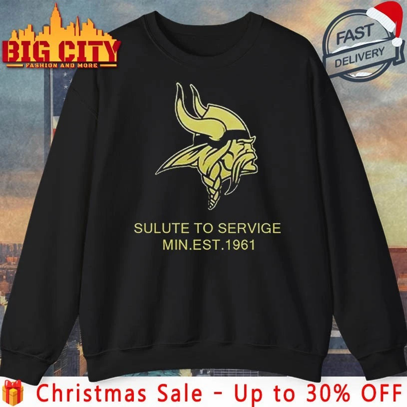 Kevvin O’connell Vikings Salute To Service In Est 1961 Shirt