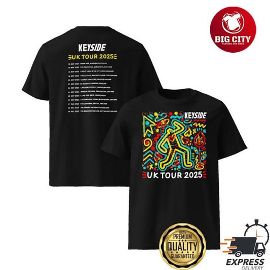 Keyside Music Official 2025 Uk Tour Two Sided Shirt
