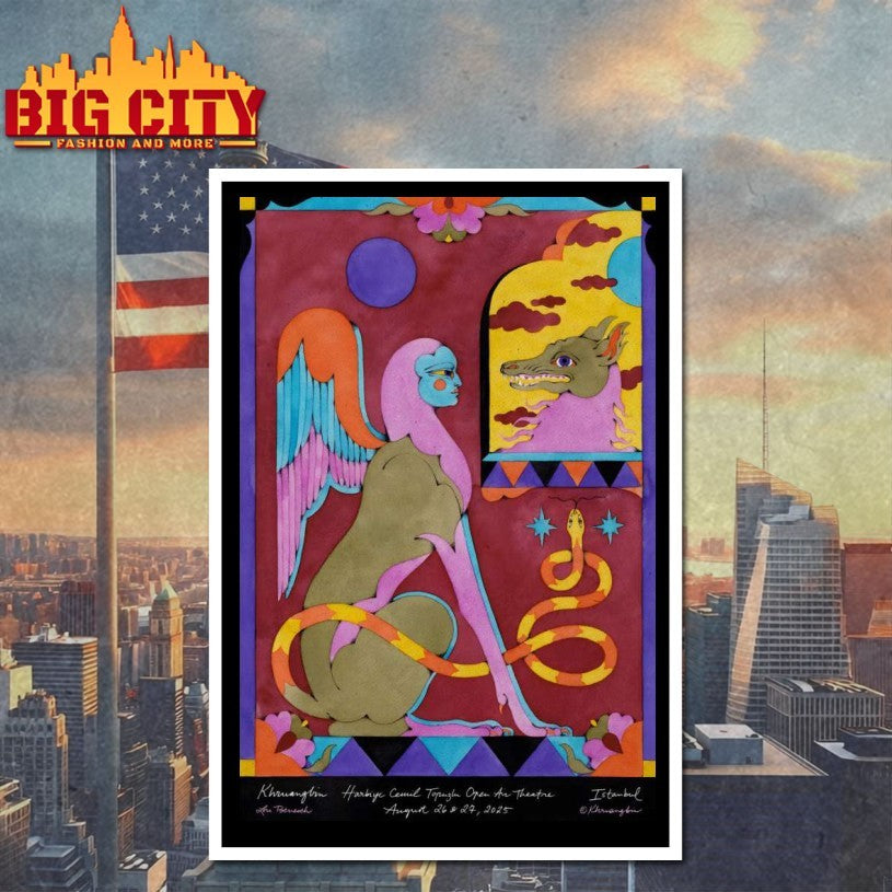 Khruangbin August 26 2025 Harbiye Açıkhava Tiyatrosu in Istanbul Turkey Poster Shirts