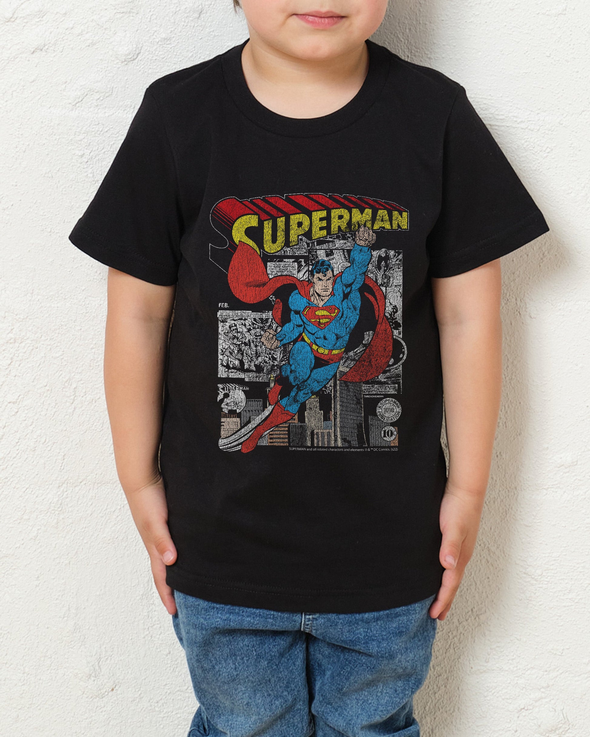 Superman Comic Panel Kids T-Shirt