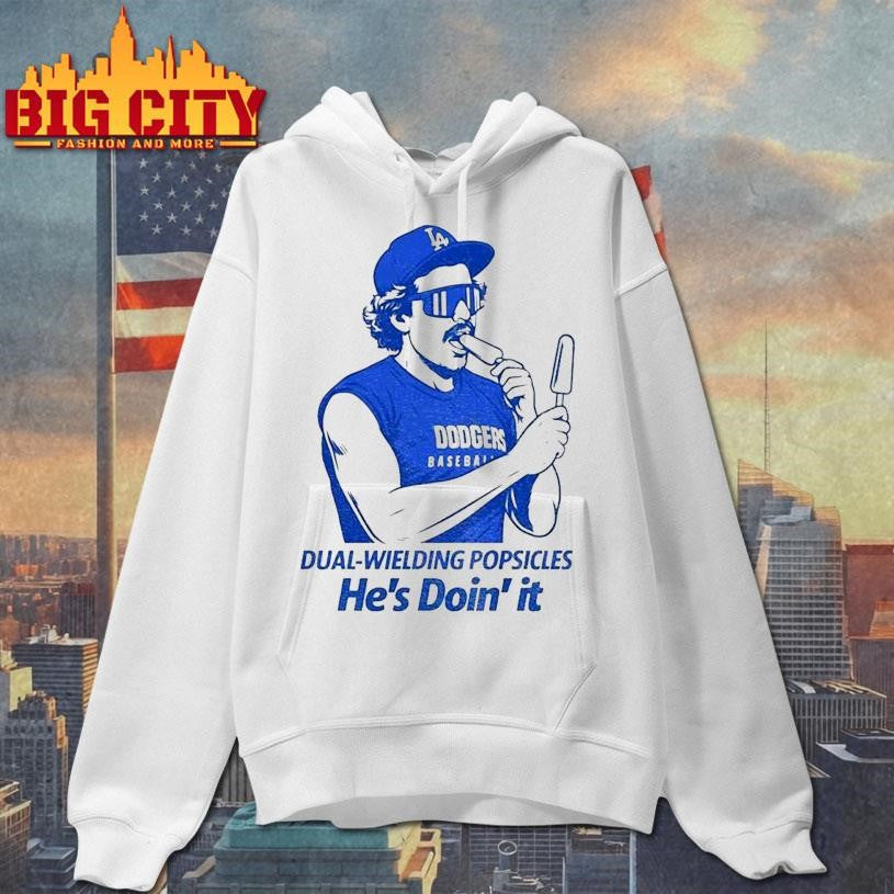 Kiké Hernandez Dual Wielding Popsicles He’s Doin’ It Shirt