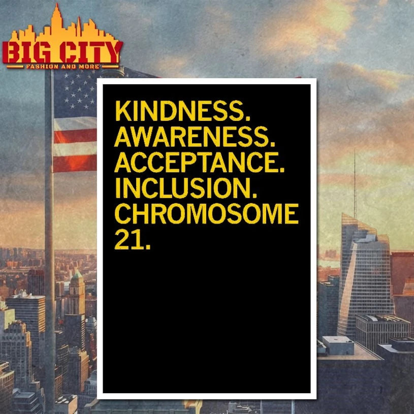 Kindness Awareness acceptance inclusion chromosome 21 Shirt