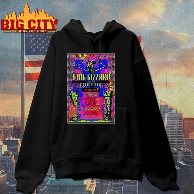 King Gizzard And The Lizard Wizard 2025 EU-UK Tour Poster Shirt