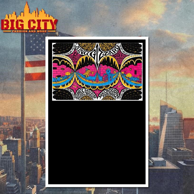 King Gizzard &amp; The Lizard Wizard December 13th 2025 Melbourne Tour Poster Shirt