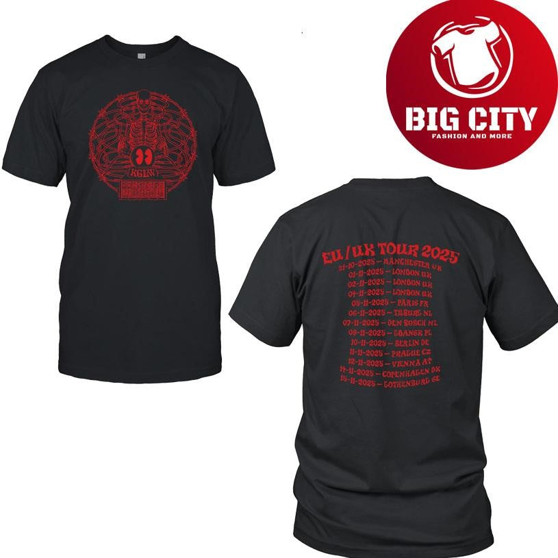 King Gizzard &amp; The Lizard Wizard Europe &amp; UK 2025 Two Sided Shirt
