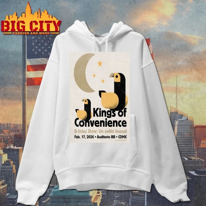Kings Of Convenience At Auditorio CDMX On Feb 17 2026 Poster shirts