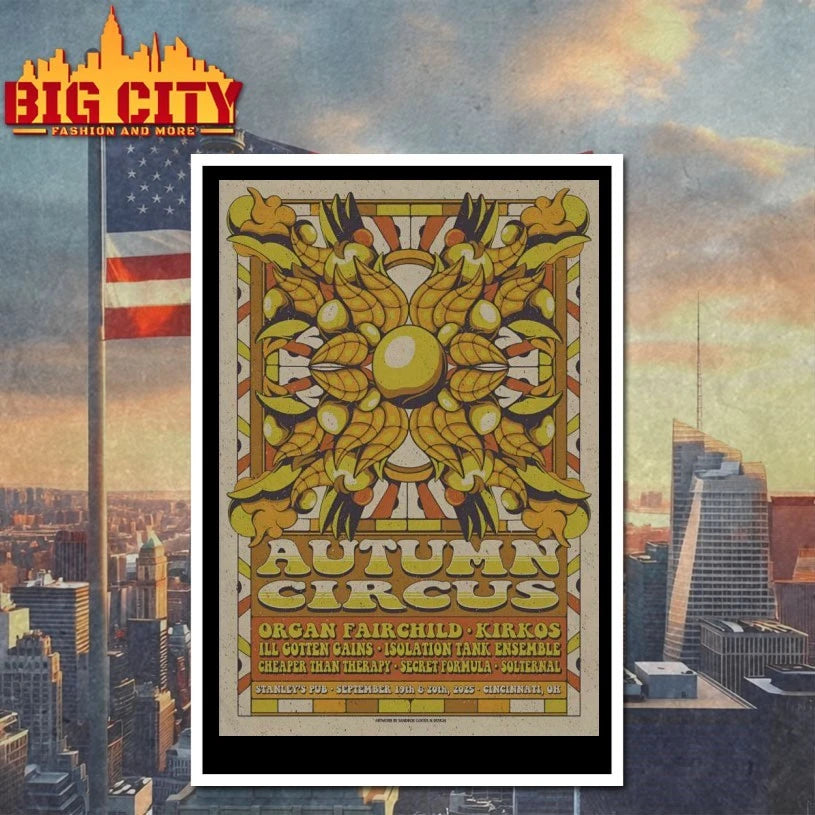 Kirkos Sep 19-20 2025 Stanley’s Pub In Cincinnati OH Poster shirt
