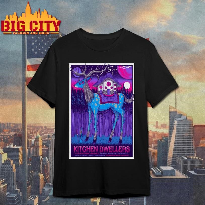 Kitchen Dwellers California Tour Feb 2026 Poster Shirt