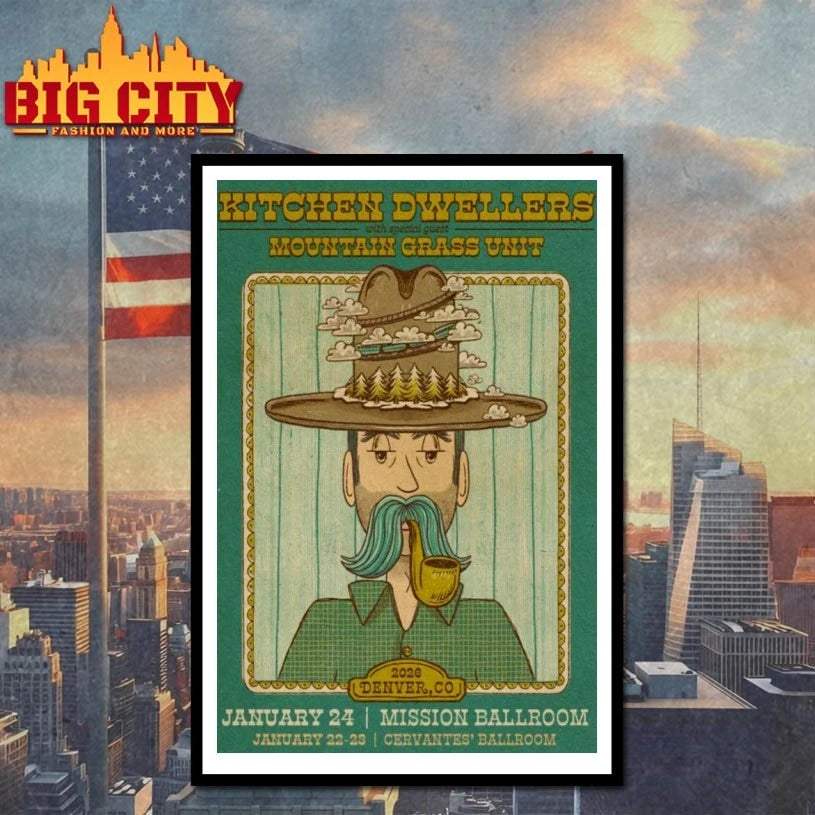 Kitchen Dwellers Jan 24 2025 Denver Colorado Poster shirt