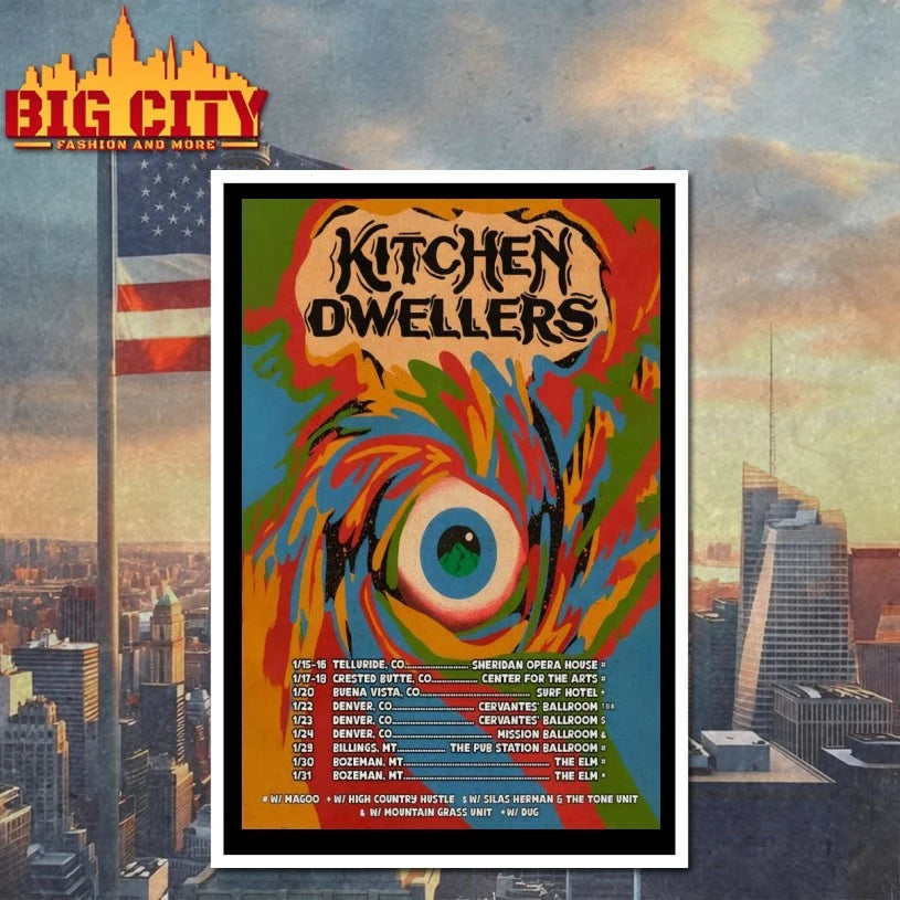 Kitchen Dwellers January 2026 Ski Shows Poster Shirt