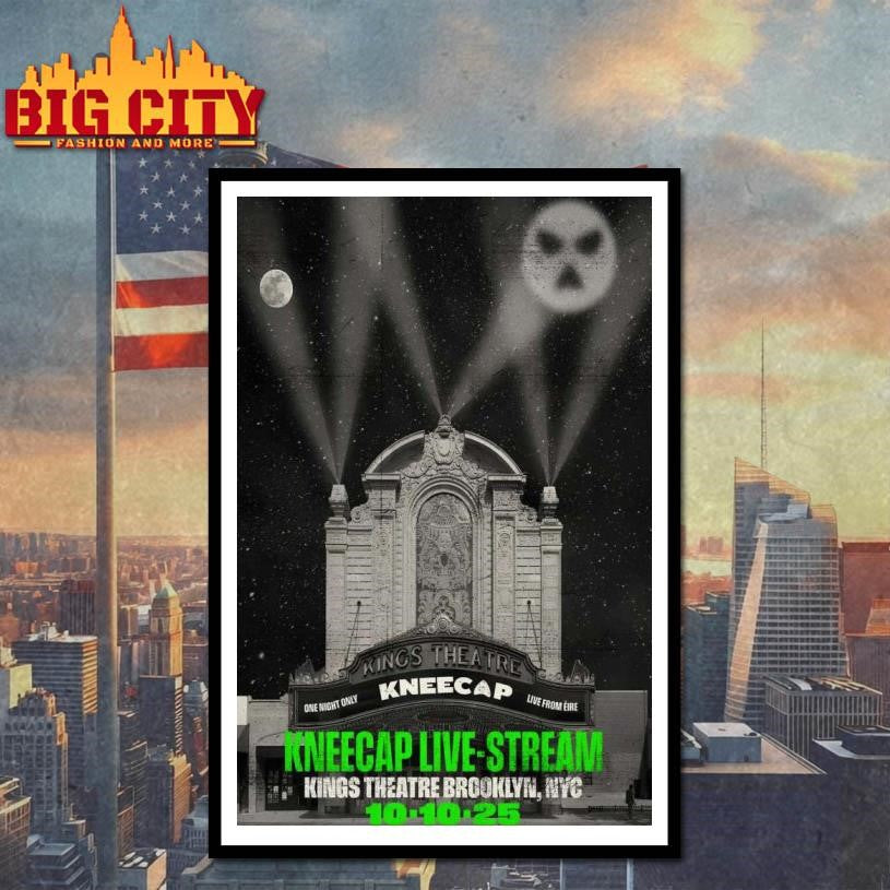 Kneecap Brooklyn, NY Concert 2025 Poster shirt