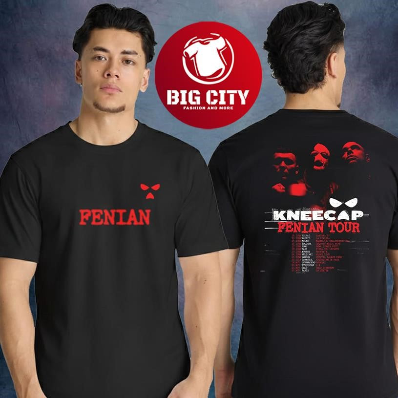 Kneecap Fenian Europe Tour 2026 Schedule Two Sided Shirt