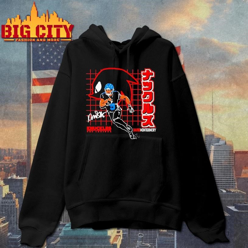 Knuckles The Echidna David Montgomery Detroit Lions Football Shirt