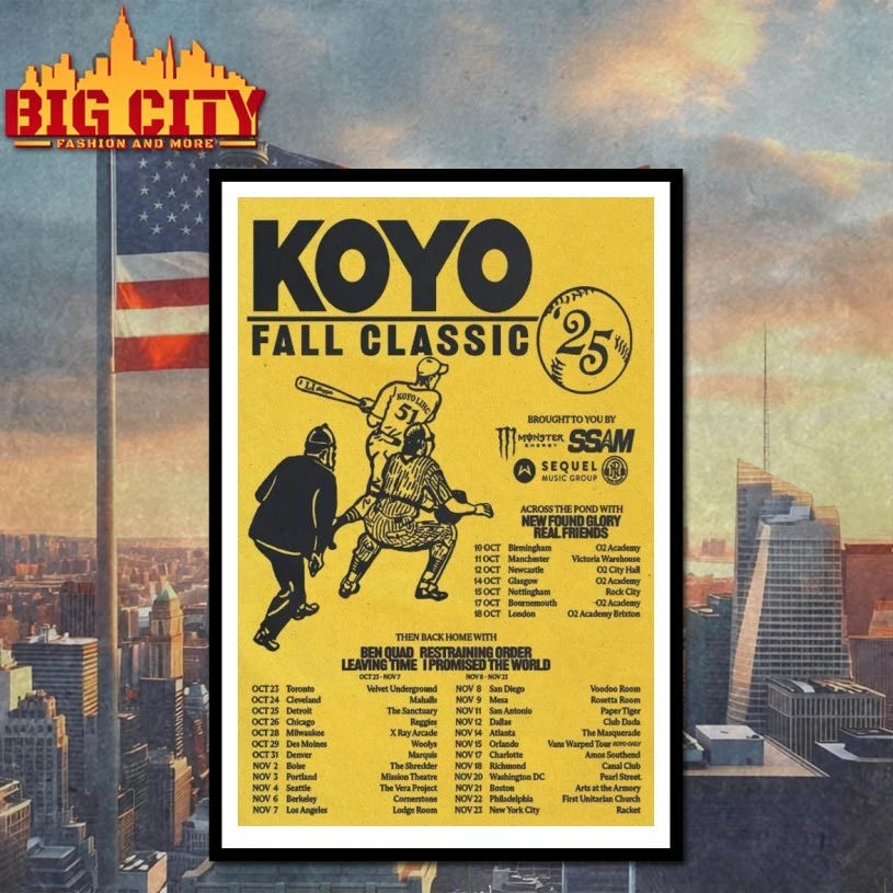 Koyo Live Fall 2025 Tour Poster shirt