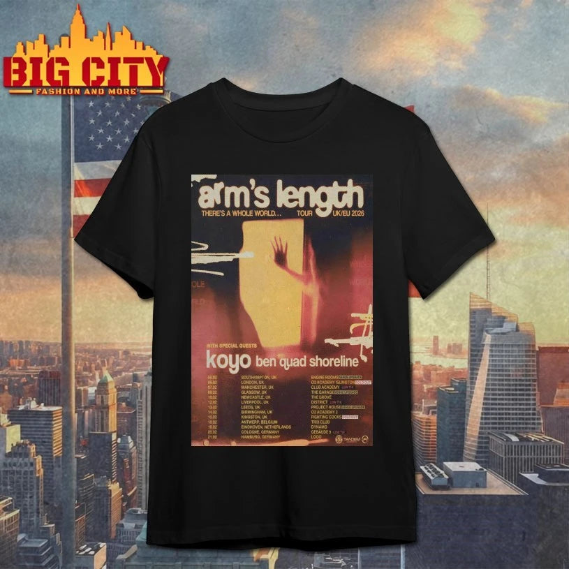 Koyo There’s A Whole World Tour UK-EU 2026 Poster shirts