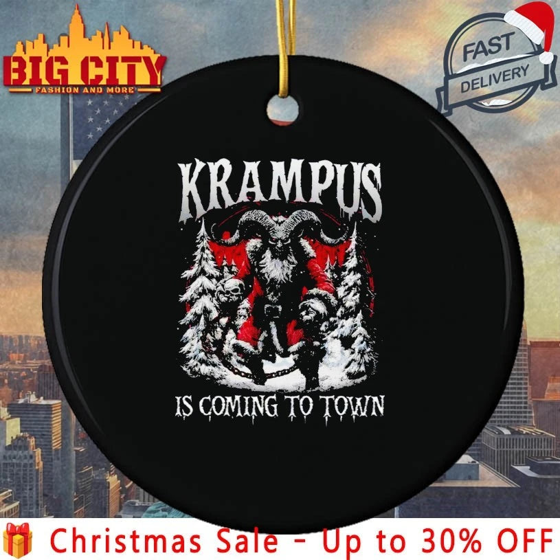 Krampus x Santa is coming to town christmas shirt