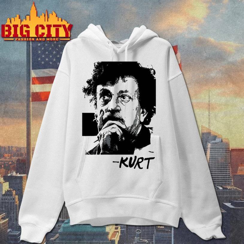 Kurt Vonnegut portrait tribute retro shirt
