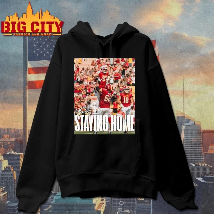 Kyle Konrardy Iowa State Cyclones Merry Christmas Staying Home shirt