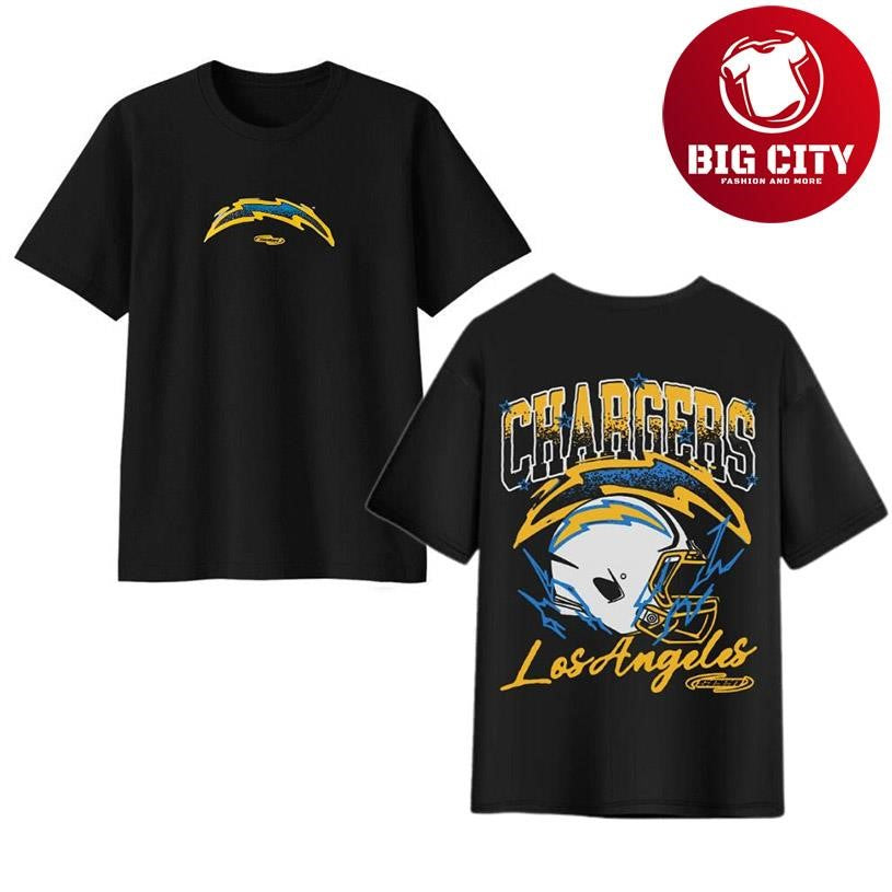LA Chargers SEEN Bolting Up Graphic Two Sided Shirt