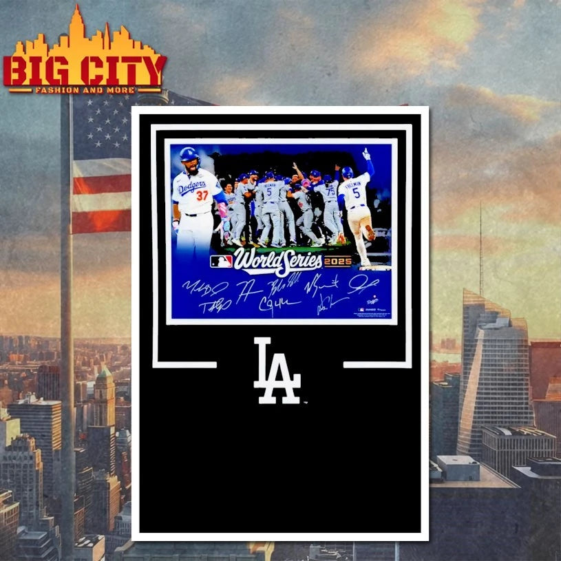 LA Dodgers Autographed World Series Signatures shirt