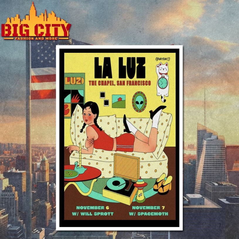 LA LUZ The Chapel In San Francisco CA November 6-7 2025 Poster Shirts