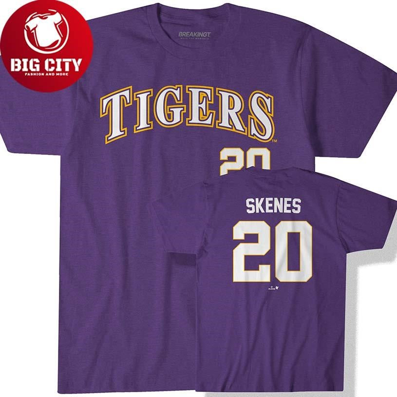 LSU Baseball Paul Skenes 20 Two Sided Shirt