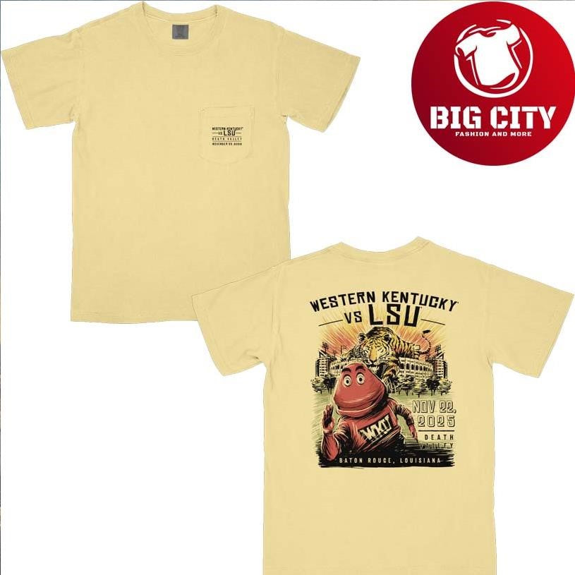 LSU vs. Western Kentucky Game Day 2025 Two Sided Shirt