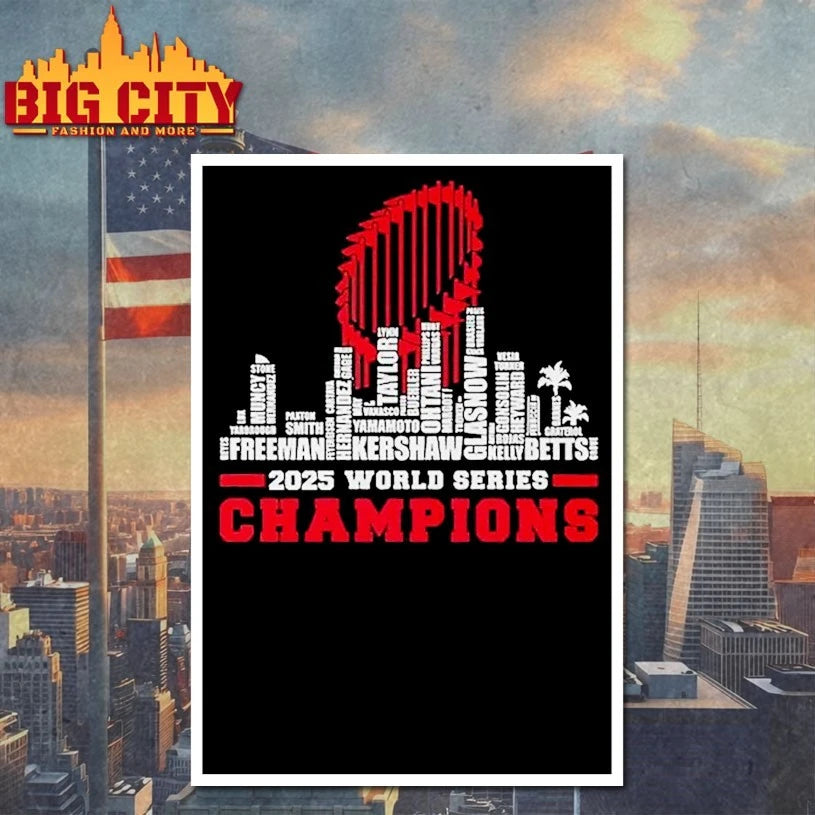 La Baseball 2025 All Team Player City Champions shirt