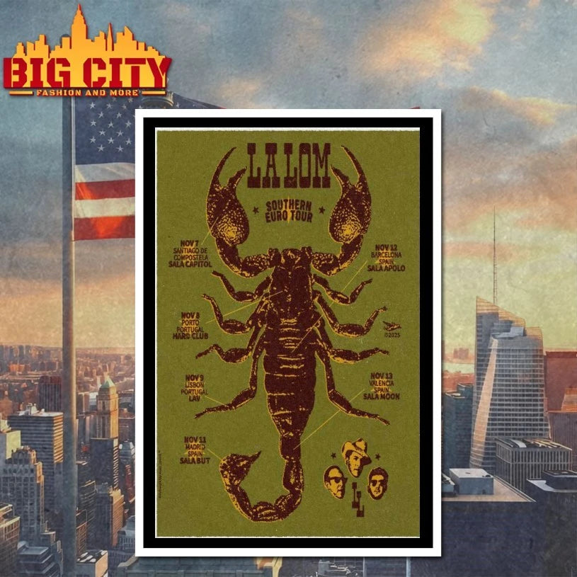 La Lom Southern Euro Tour 2025 Poster Shirts