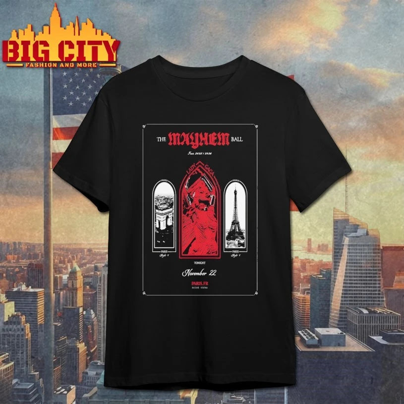 Lady Gaga Accor Arena Paris France November 22 2025 Poster shirt