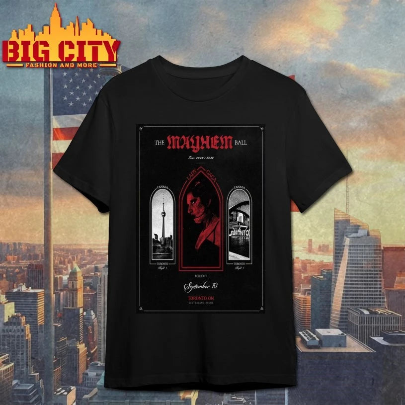 Lady Gaga September 10, 11, and 13 2025 Scotiabank Arena in Toronto Poster shirt