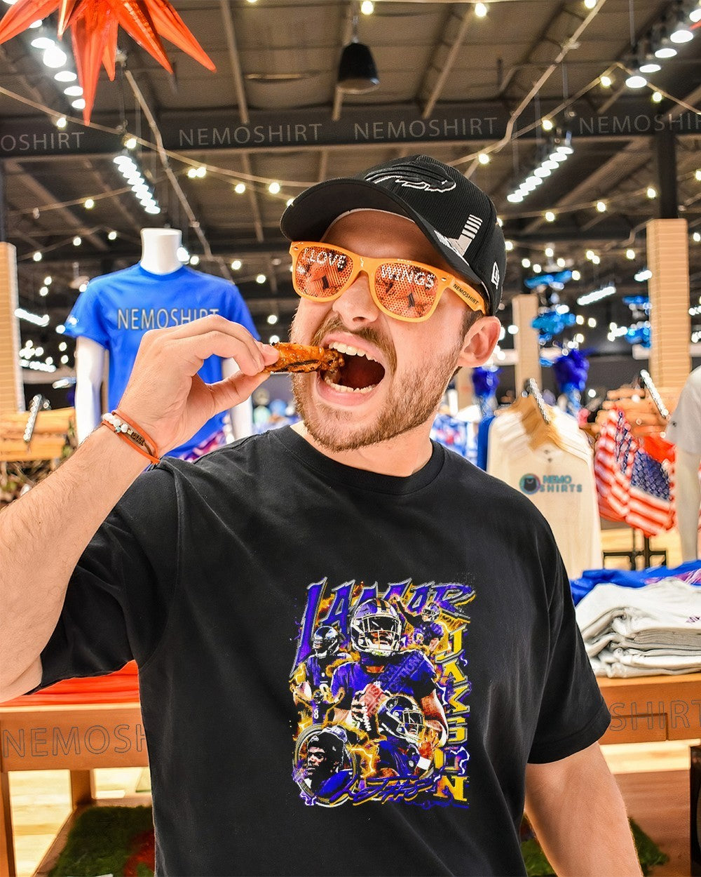 Lamar Jackson Baltimore Ravens player vintage graphic shirt